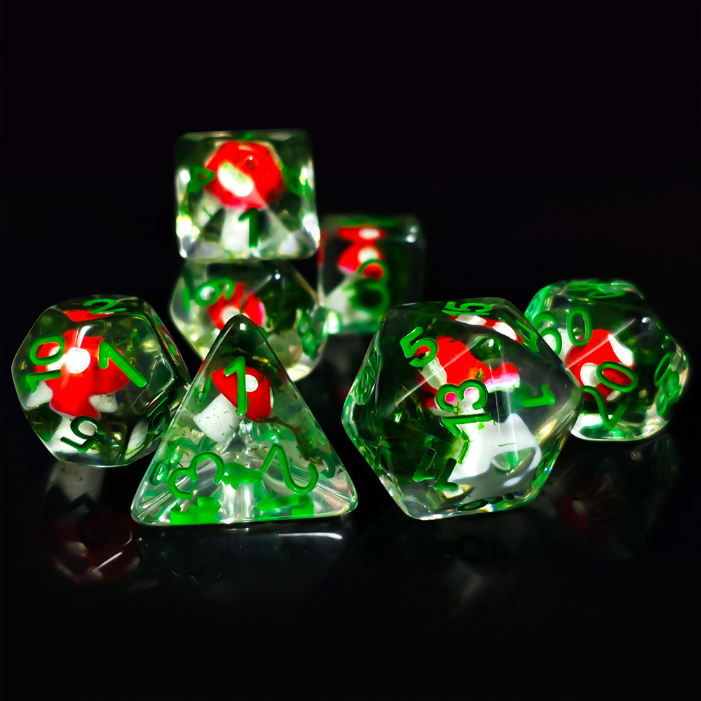 Board Game Dnd - 7 قطعة/المجموعة DND النرد الراتنج الشفاف