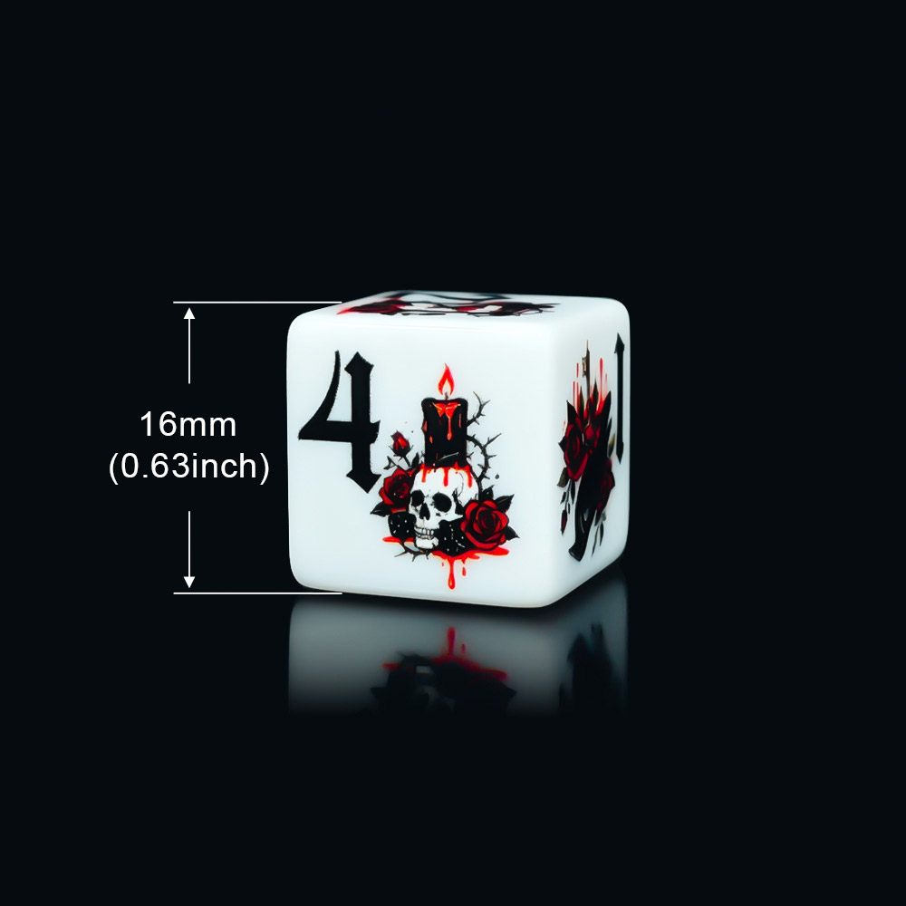 12 قطعة من مكعبات النرد الأكري - مراجعة Board Game Dnd وسعره