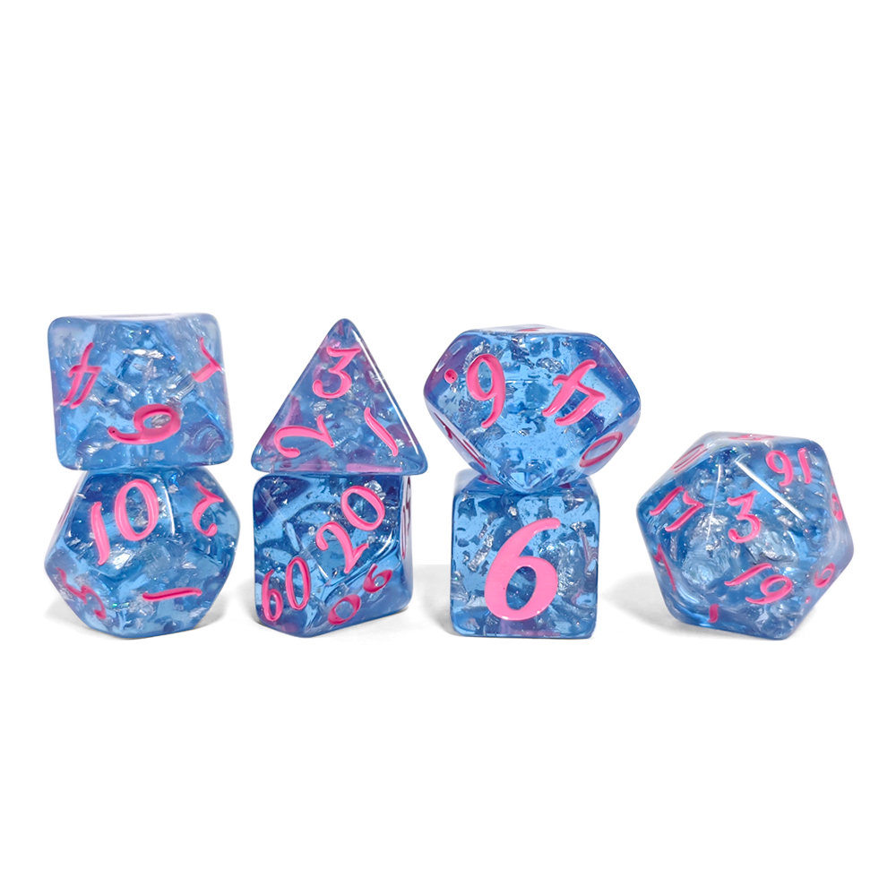 7 قطعة/المجموعة الأزرق اللون ا - مراجعة Board Game Dnd وسعره