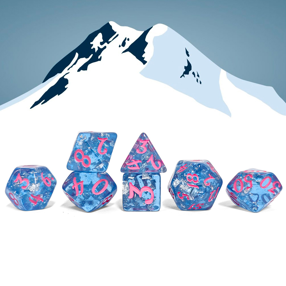 7 قطعة/المجموعة الأزرق اللون ا - مراجعة Board Game Dnd وسعره