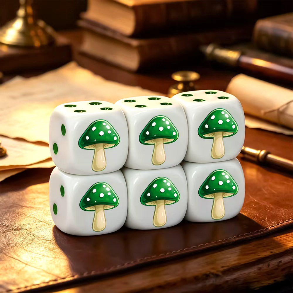 مجموعة من 6 قطع من نرد D6 على  - مراجعة Board Game Dnd وسعره