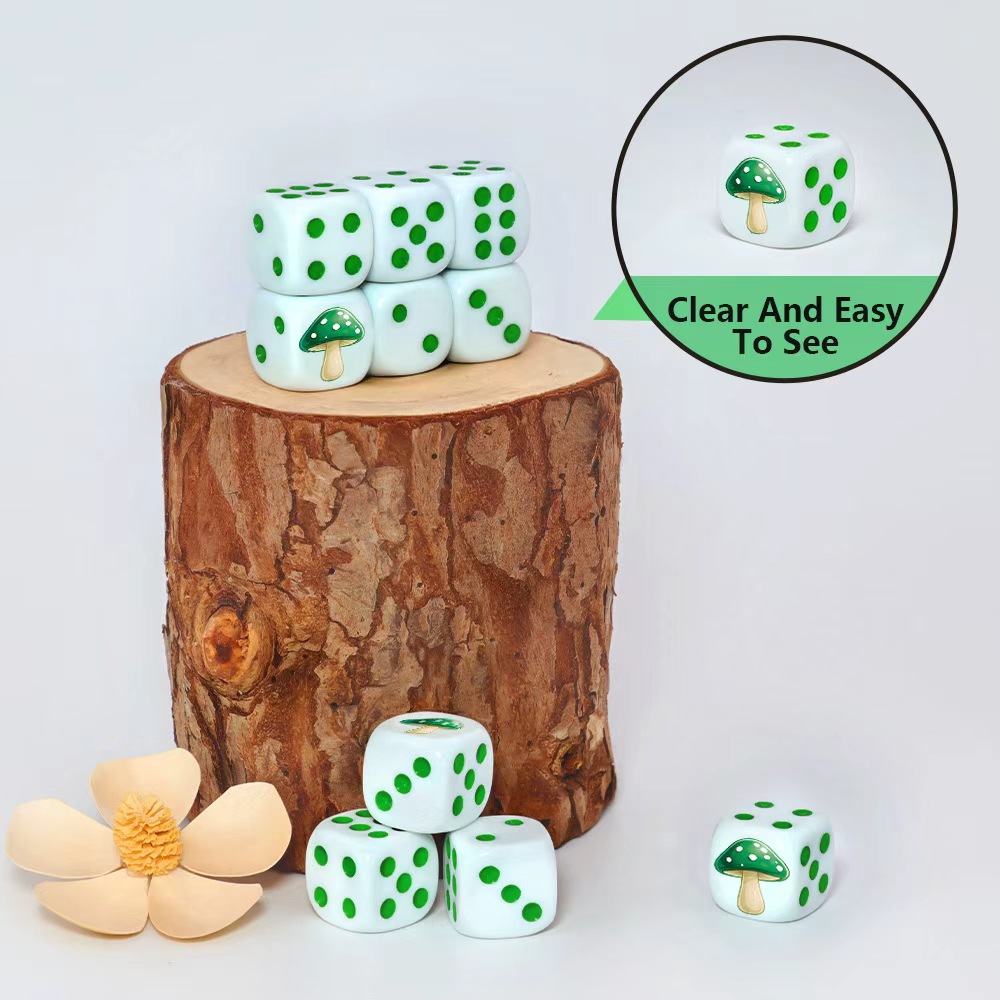 مجموعة من 6 قطع من نرد D6 على  - مراجعة Board Game Dnd وسعره