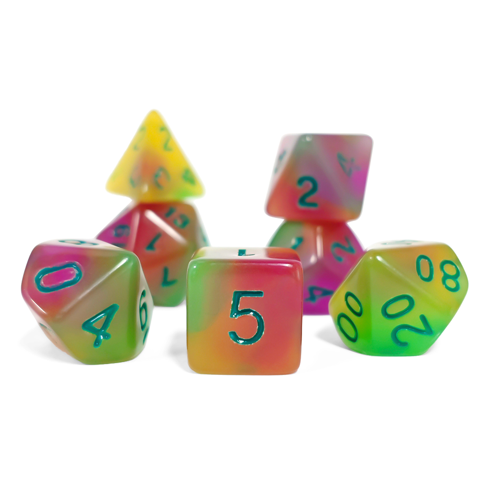 7 قطع/مجموعة من مجموعة النرد ا - مراجعة Board Game Dnd وسعره