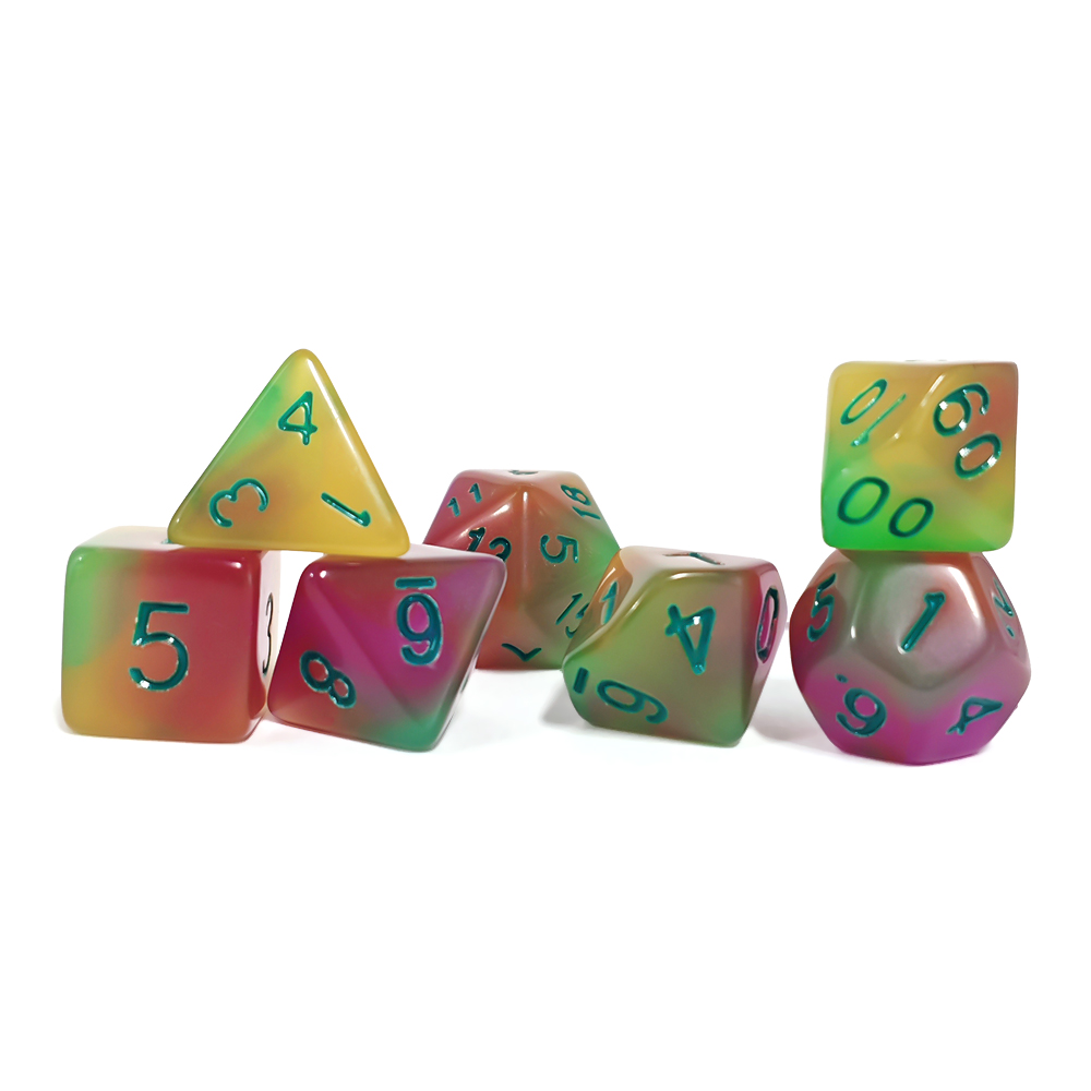7 قطع/مجموعة من مجموعة النرد ا - مراجعة Board Game Dnd وسعره
