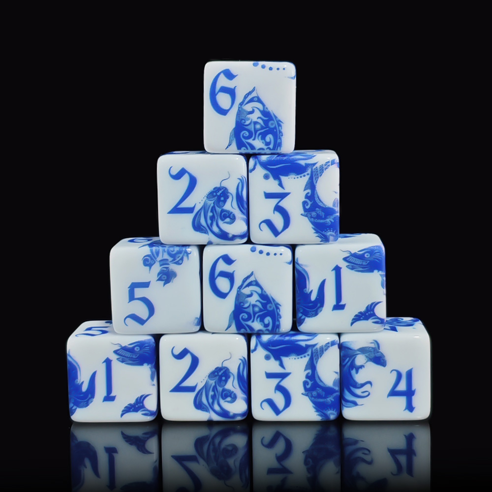 12 قطعة من مكعبات النرد D6 بتص - مراجعة Board Game Dnd وسعره