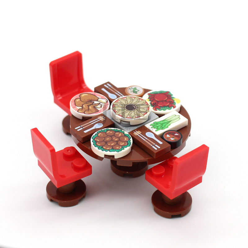 MOC نمط الطعام الصيني بلاط بنة - مراجعة Board Game Ww2 وسعره